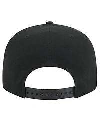 New Era Men's Black Dallas Mavericks Adventure Canvas Split Panel 9FIFTY Snapback Hat