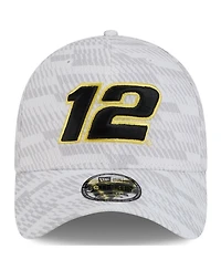 New Era Men's White Ryan Blaney 39THIRTY Graded Flex Hat