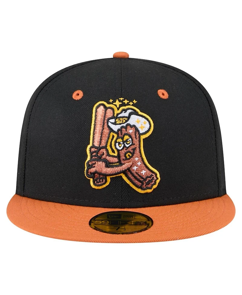 New Era Men's Black/Orange San Jose Giants Copa de la Diversion 59FIFTY Fitted Hat