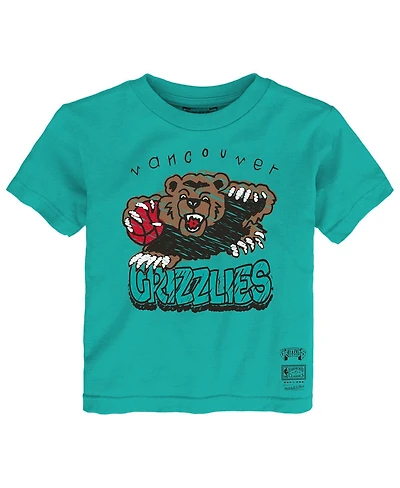Mitchell & Ness Toddler Turquoise Vancouver Grizzlies Hardwood Classics Favorite Team T-Shirt