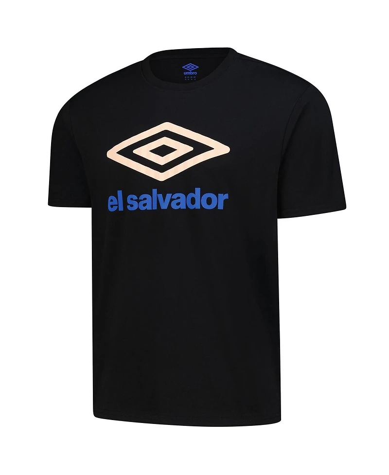 Umbro Men's Black El Salvador National Team Graphic T-Shirt
