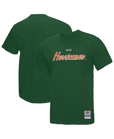 Mitchell & Ness Men's Green Miami Hurricanes Elite Script T-Shirt