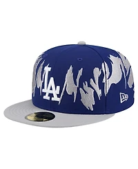 New Era Men's Navy/Gray Los Angeles Dodgers Retro Pattern 59FIFTY Fitted Hat