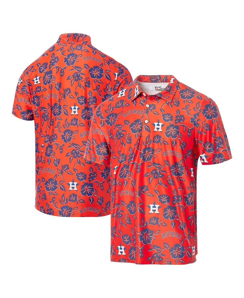 Reyn Spooner Men's Orange Houston Astros Pua Performance Polo Shirt