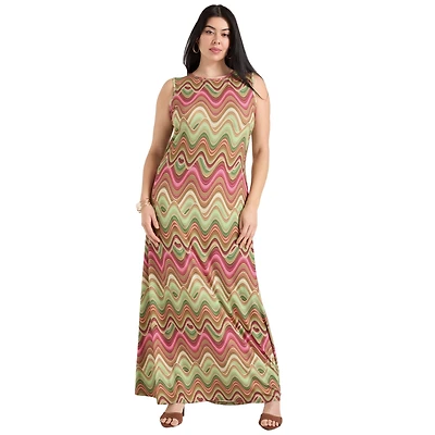 June + Vie Women's Tank Top Maxi Dress