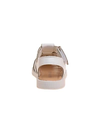Laura Ashley Toddler Girls Flower Detail Closed Toe Sandals