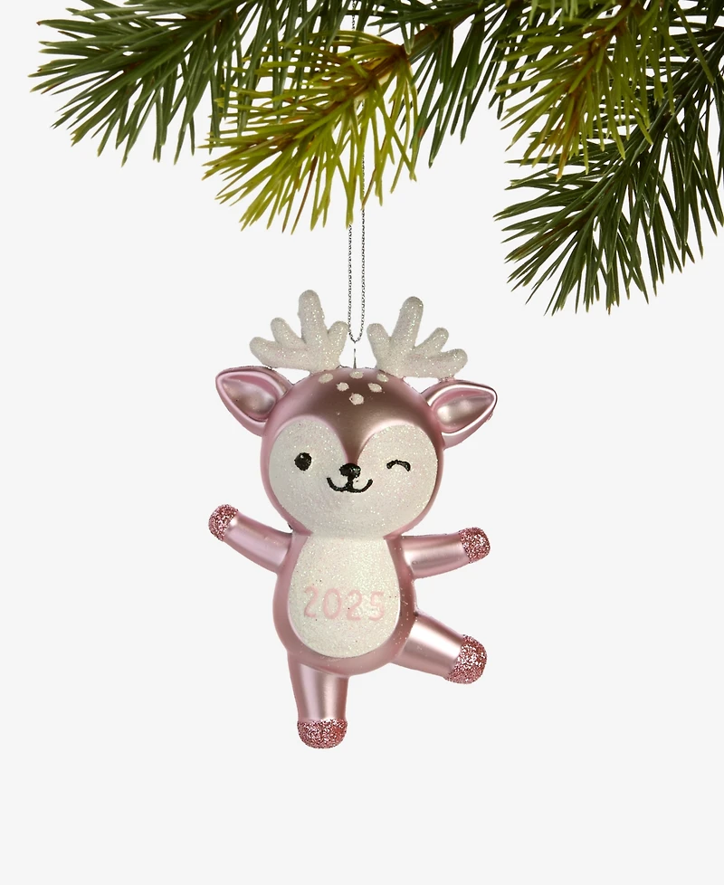 Holiday Lane Baby's First Pink Deer Ornament, Exclusively at Macy's