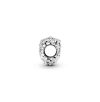 Pandora Sterling Silver Mom Daisy Heart Charms
