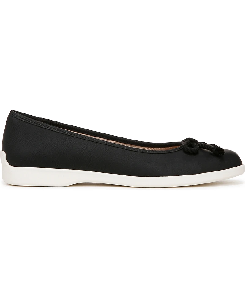 LifeStride Women's Maura Round Toe Ballerina Flats