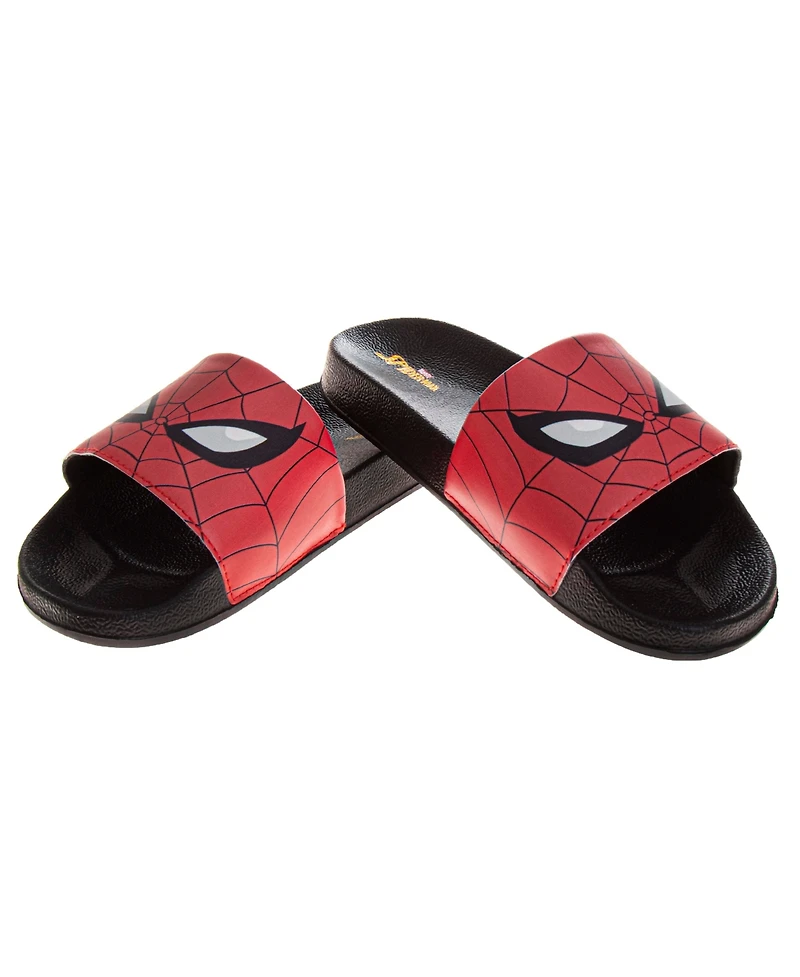 Spider-Man Little and Big Boys Slip On Flat Slides