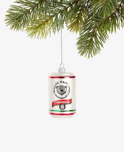 Holiday Lane Foodie and Spirits White Paw Can with Bear Ornament, Created for Macy's
