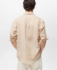 Mango Men's Classic-Fit Linen Shirt