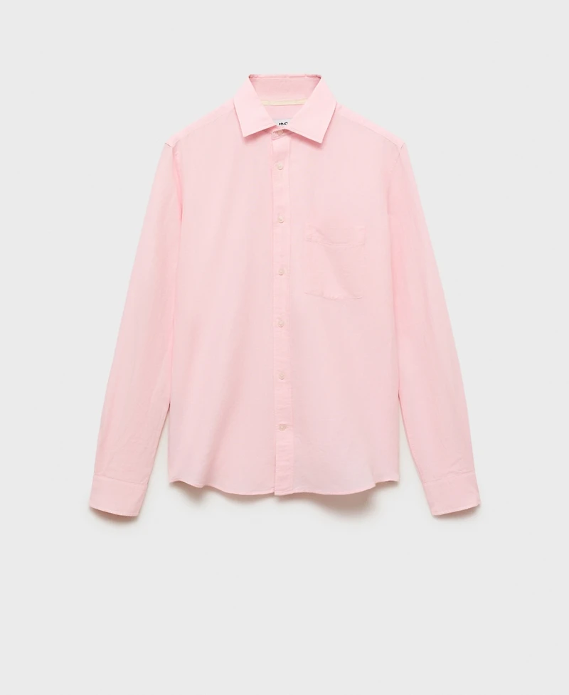 Mango Men's Classic-Fit Linen Shirt