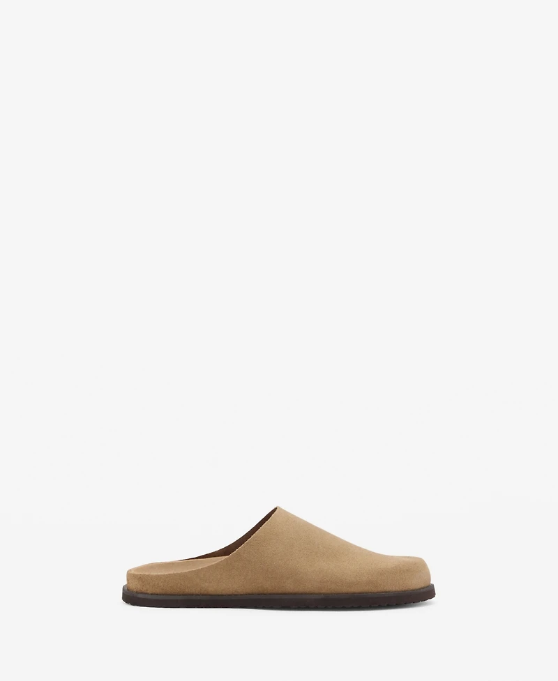 Mango Men's Suede Leather Clogs