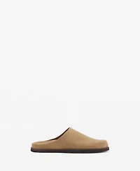 Mango Men's Suede Leather Clogs