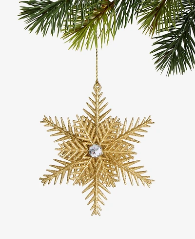 Holiday Lane Blessed Gold-Tone Snowflake Ornament, Macy's Exclusive