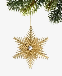 Holiday Lane Blessed Gold-Tone Snowflake Ornament, Macy's Exclusive