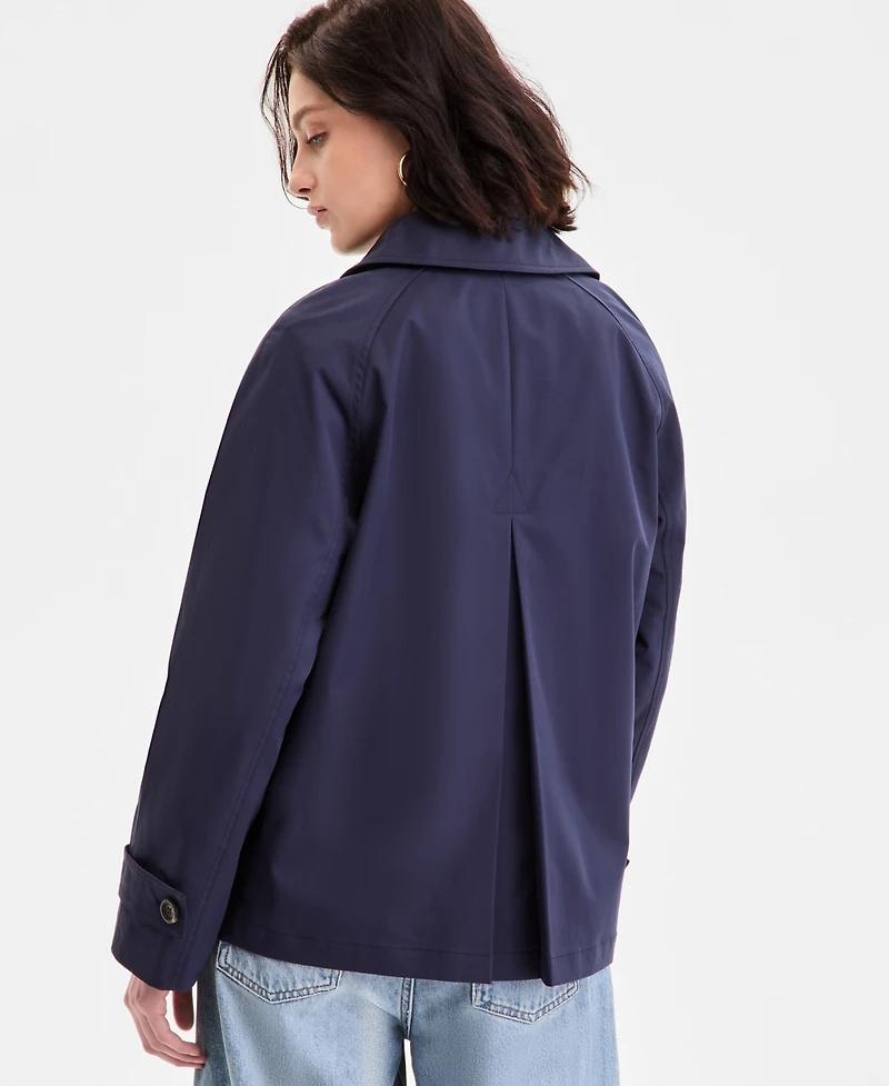 Michael Kors Women's Short Double-Breasted Trench Coat