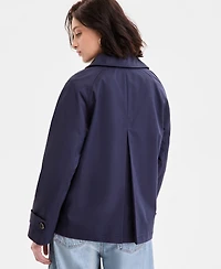 Michael Kors Women's Short Double-Breasted Trench Coat