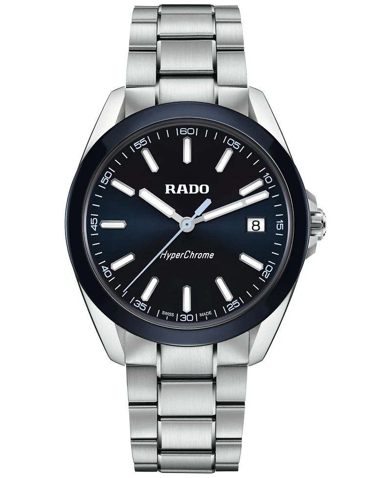 Rado Men's Swiss HyperChrome Stainless Steel Bracelet Watch 42mm