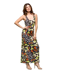 24seven Comfort Apparel Women's Razorback Tank Casual Maxi Dress