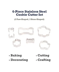 Country Living 6-Piece Stainless Steel Cookie Cutter Set