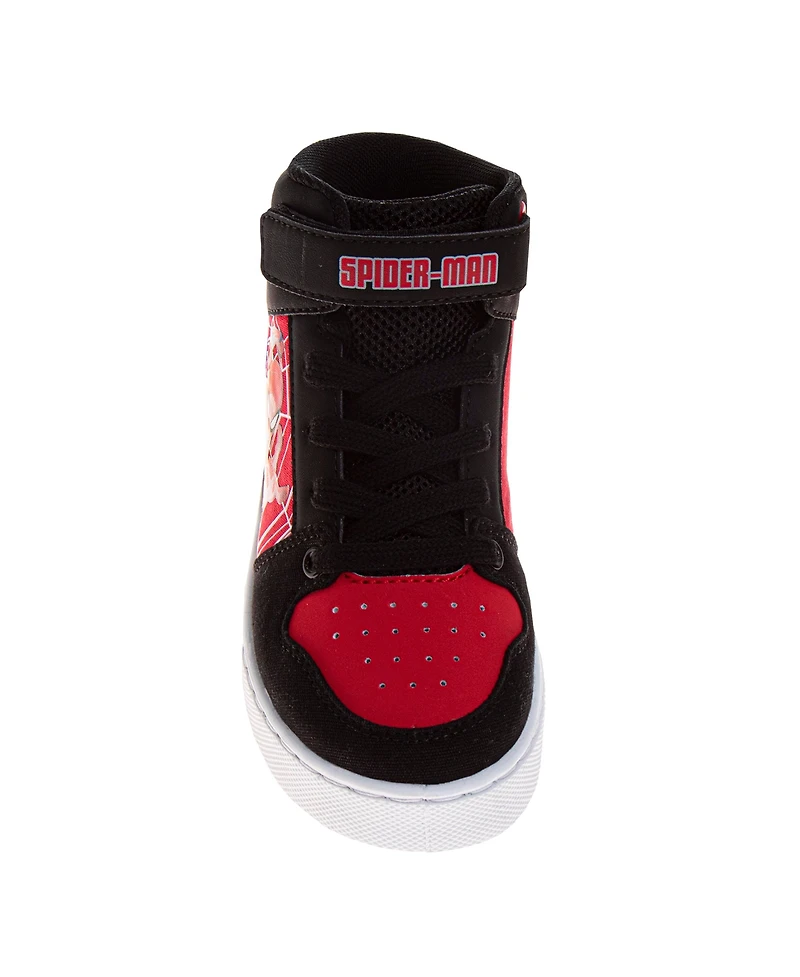 Spider-Man Little and Big Boys High Top Sneakers