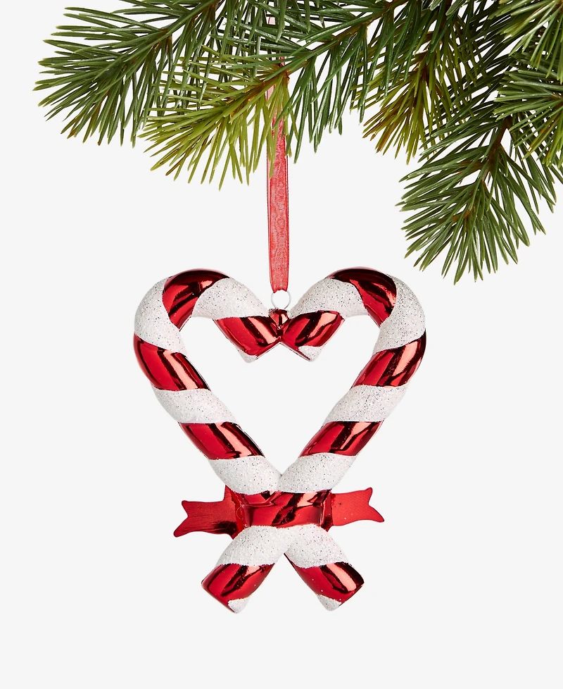Holiday Lane Our First Christmas 2025 Candy Cane Heart Ornament, Macy's Exclusive
