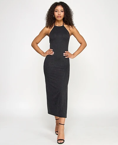 Katia Rae Juniors' Rhinestone Midi Dress