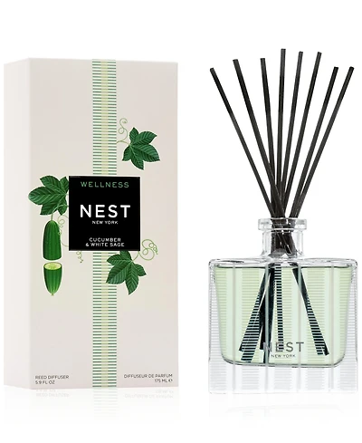 Nest New York Wellness Cucumber & White Sage Reed Diffuser, 5.9 oz.