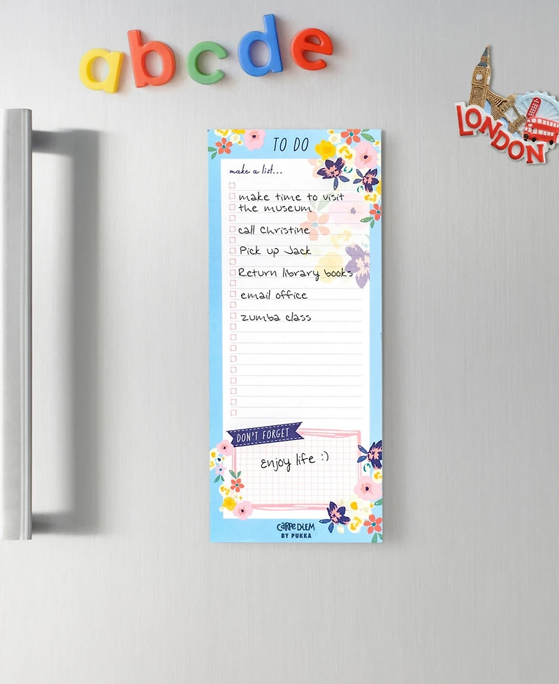 Pukka Pads Magnetic To Do List Ditzy Floral, Pack 6