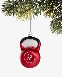 Holiday Lane Sports Glass Kettlebell Ornament, Macy's Exclusive