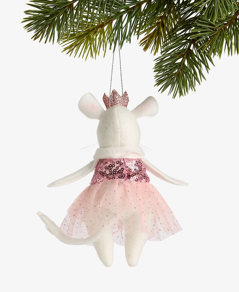 Holiday Lane Tiny Tidings Princess Mouse Fabric Ornament, Macy's Exclusive