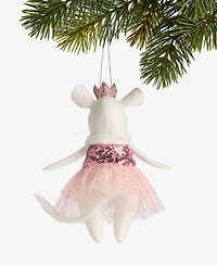 Holiday Lane Tiny Tidings Princess Mouse Fabric Ornament, Macy's Exclusive