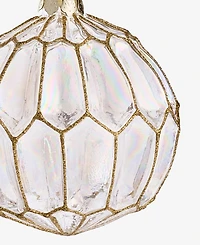 Holiday Lane Berry Tones Gold Molded Ball Ornament, Macy's Exclusive