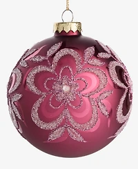 Holiday Lane Berry Tones Red and Gold Ball Ornament, Macy's Exclusive