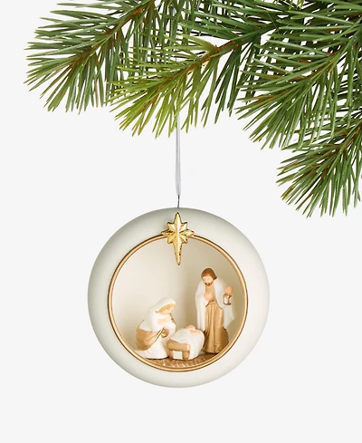 Holiday Lane Blessed Ceramic Holy Family Ornament, Macy's Exclusive