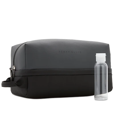 Perry Ellis Portfolio Men's Gray Nylon Travel Case