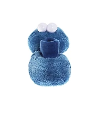 Sesame Street Toddler Boys and Toddler Girls Happy Cookie Monster Dual Sizes Slippers