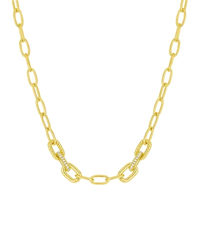 And Now This Cubic Zirconia Link Chain Necklace