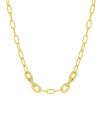 And Now This Cubic Zirconia Link Chain Necklace