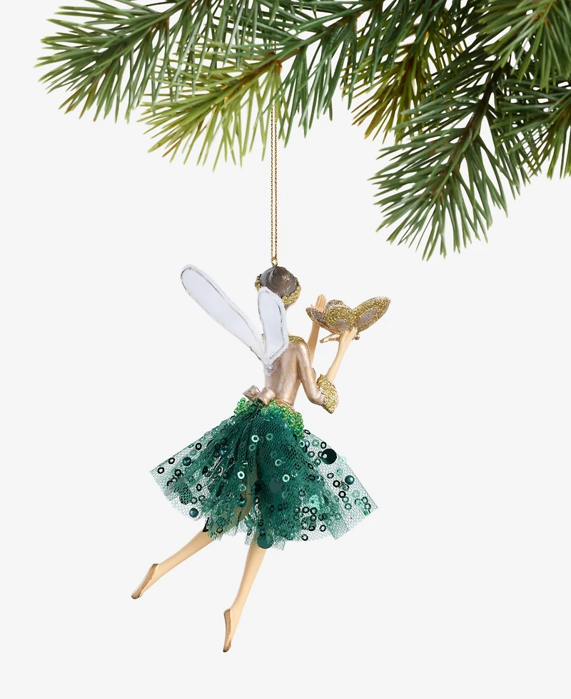 Holiday Lane Enchanted Forest Winged Fairy Ornament, Macy's Exclusive