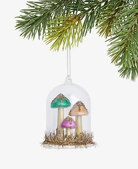 Holiday Lane Enchanted Forest Glass Colorful Mushrooms Ornament, Macy's Exclusive