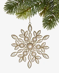 Holiday Lane Gilded Glamour Embellished Snowflake Ornament, Macy's Exclusive