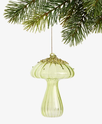 Holiday Lane Enchanted Forest Glass Mushroom Ornament, Macy's Exclusive