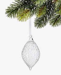 Holiday Lane Iced Delight Glass Drop Ornament, Macy's Exclusive