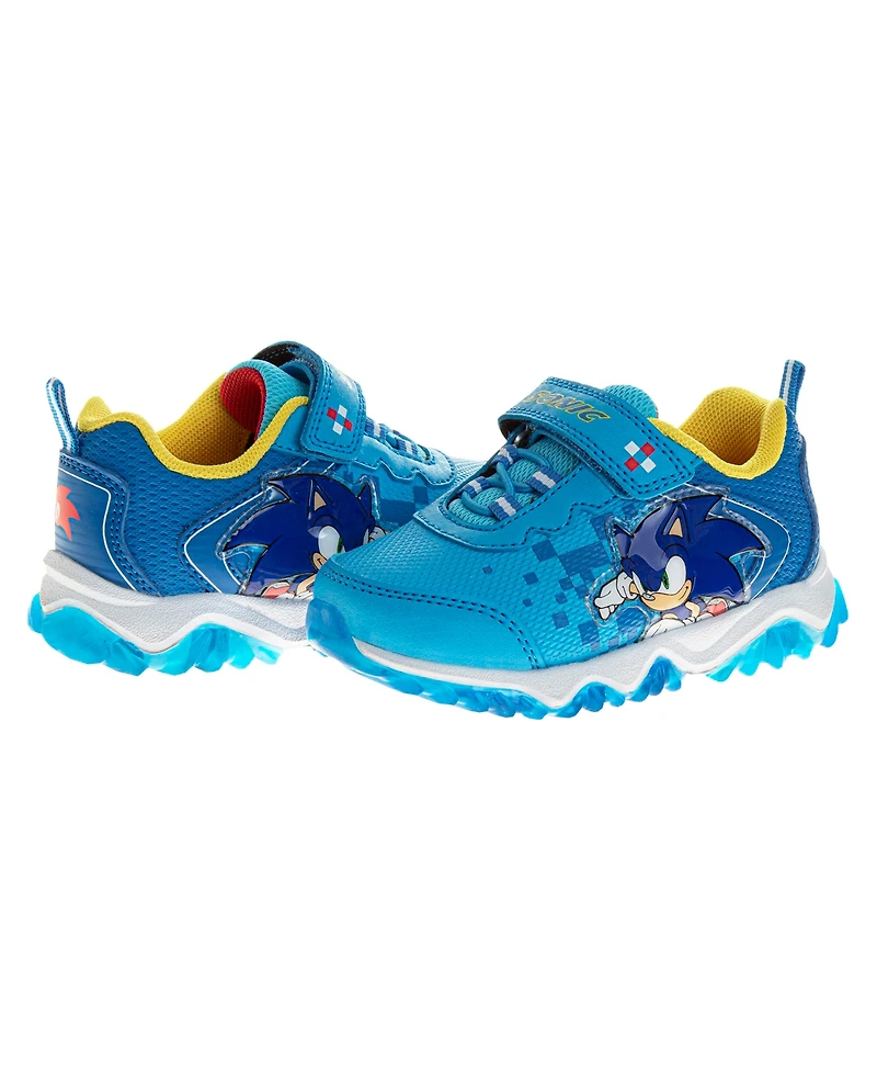 Sega Sonic the Hedgehog Toddler Boys Light Up Sneakers