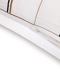 Closeout! Boss Home by Hugo Boss Check Cotton Sateen Sham Pair, Standard