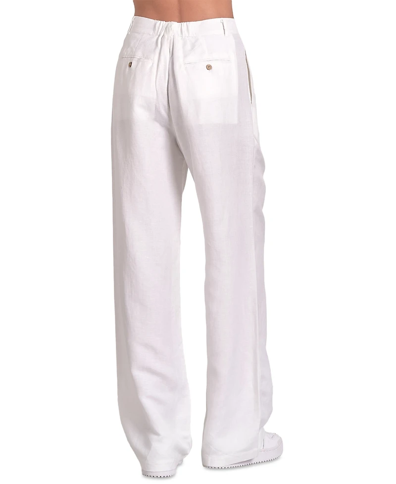 Elan Women's Pleat-Front Wide-Leg Pants