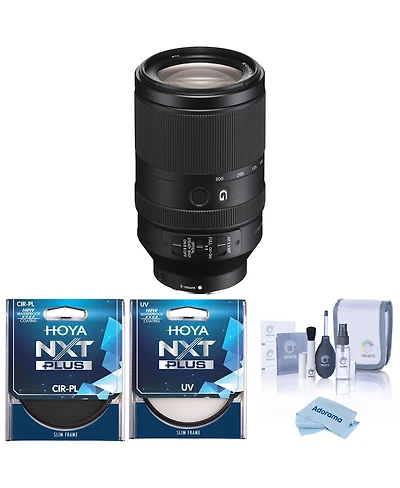 Sony Fe 70-300mm f/4.5-5.6 G Oss Lens for Sony E, Bundle with Hoya 72mm Uv and Cpl Filters